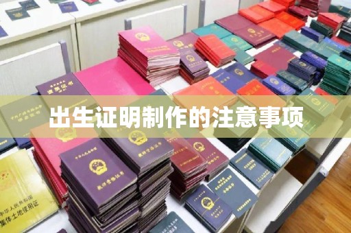 周口出生证明制作的注意事项