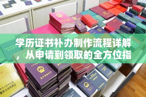 周口学历证书补办制作流程详解，从申请到领取的全方位指南