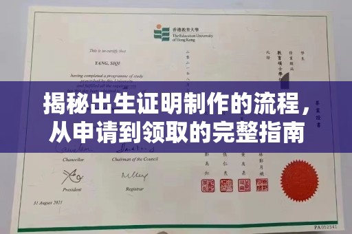 周口揭秘出生证明制作的流程，从申请到领取的完整指南