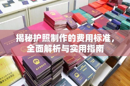 周口揭秘护照制作的费用标准，全面解析与实用指南