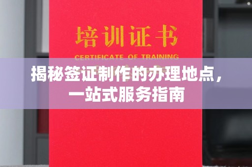 周口揭秘签证制作的办理地点，一站式服务指南