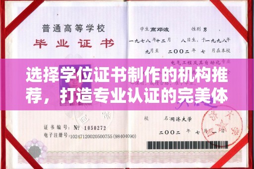 周口选择学位证书制作的机构推荐，打造专业认证的完美体验