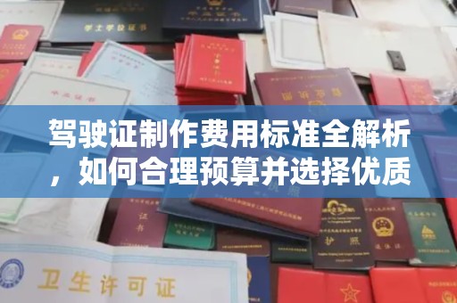 周口驾驶证制作费用标准全解析，如何合理预算并选择优质服务？